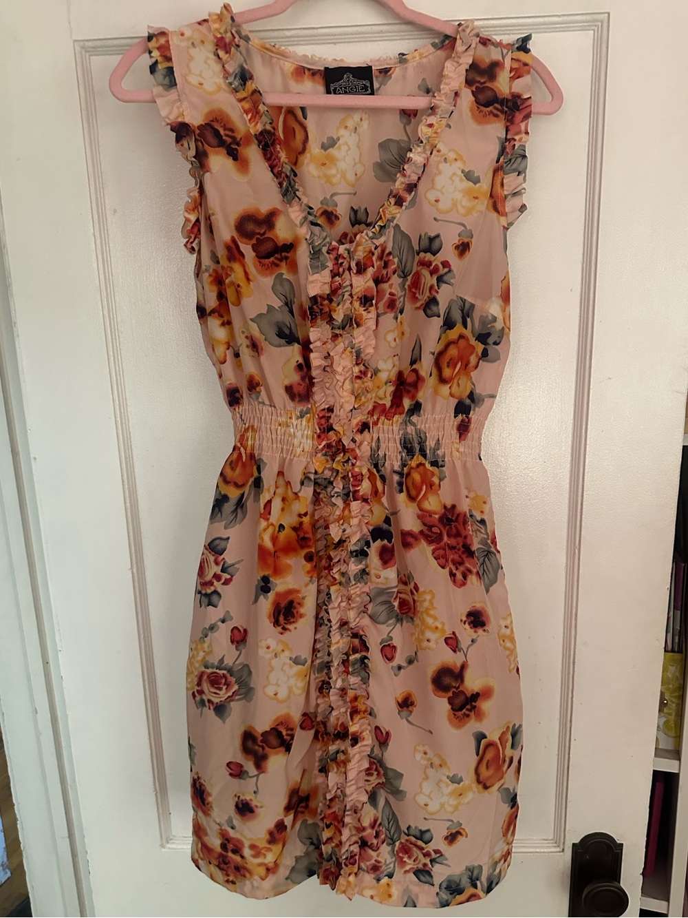 Angie floral mini dress